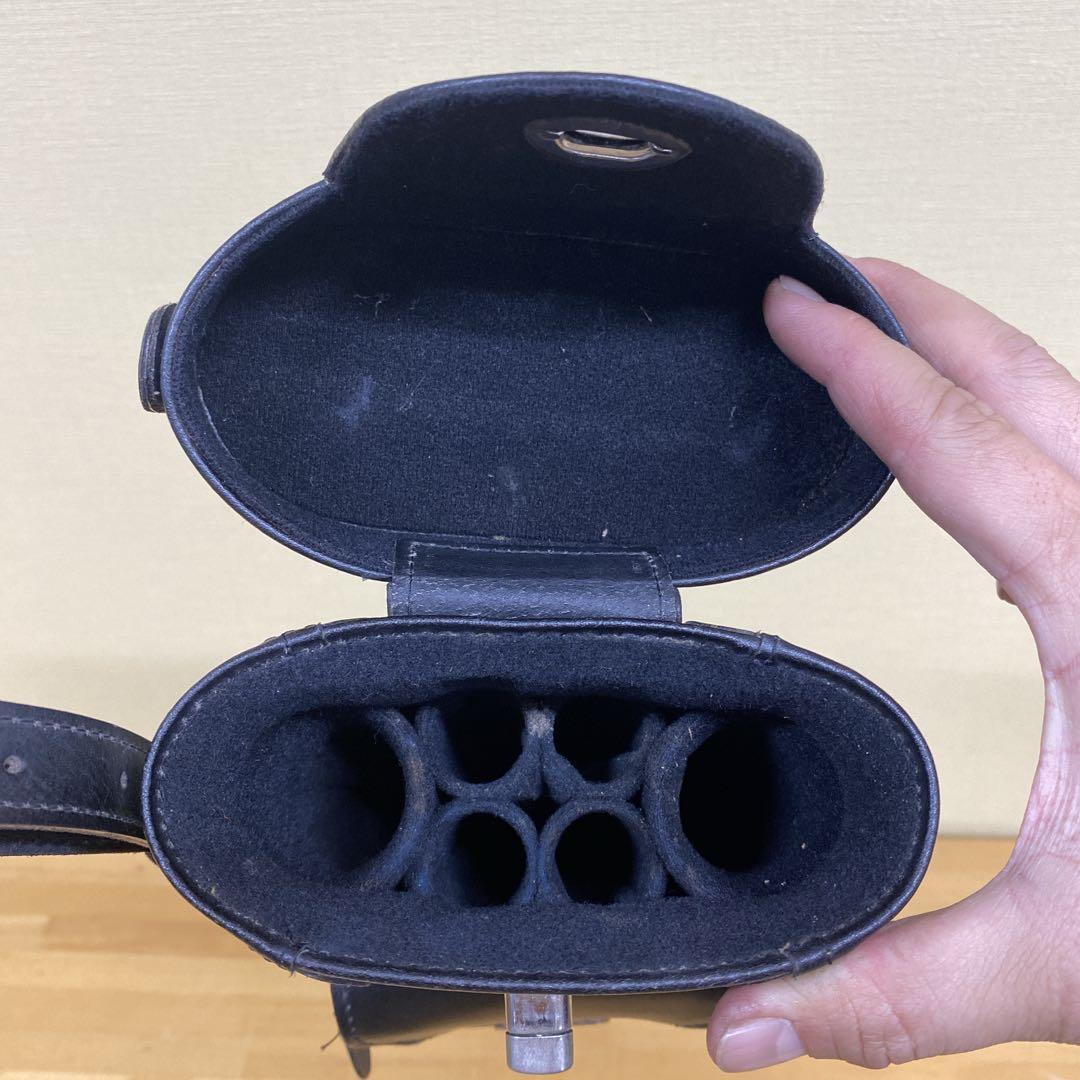 ★美品★ビリヤードキューケース レザー製 ブラック