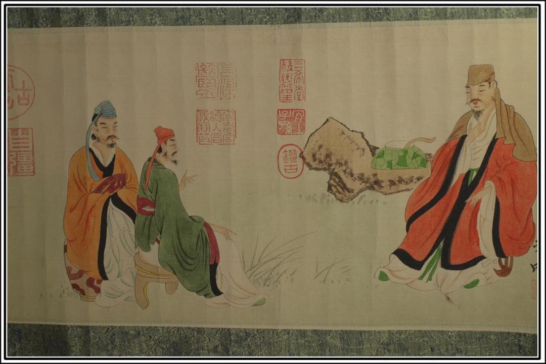 骨董市仕入れ品　中国宋時代の掛軸　激安骨董品　肉筆保証 BD444A8-2