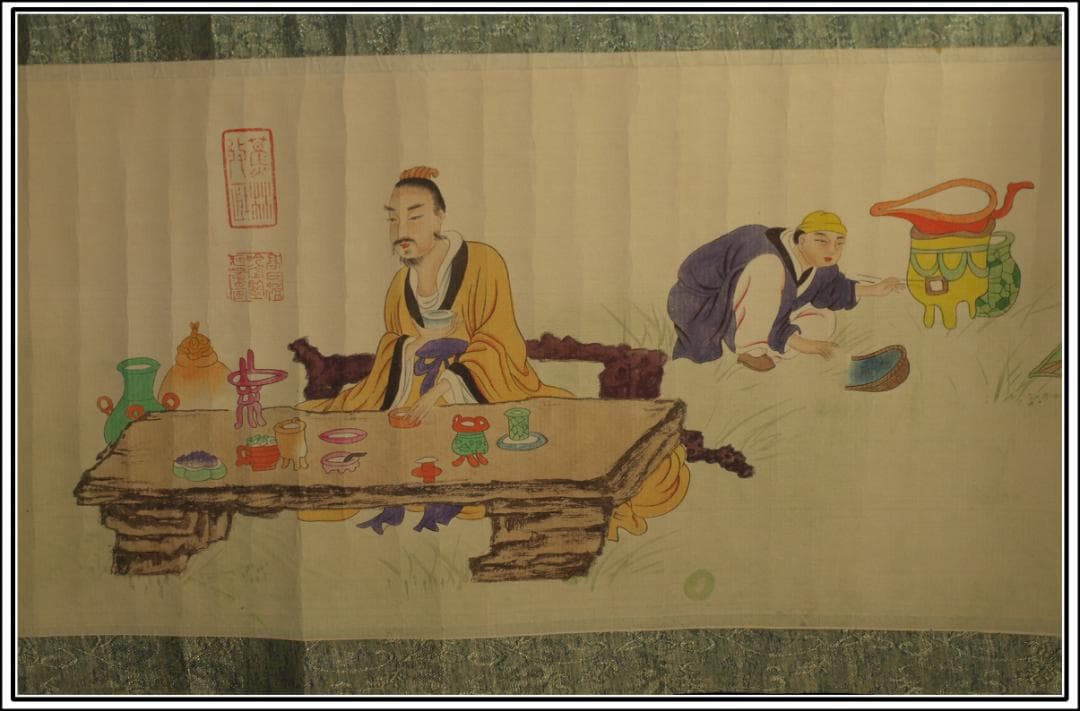 骨董市仕入れ品　中国宋時代の掛軸　激安骨董品　肉筆保証 BD444A8-2