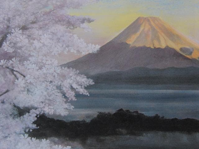 永森信一郎、【岬の朝】、希少な額装用画集より、新品額装付、状態良好