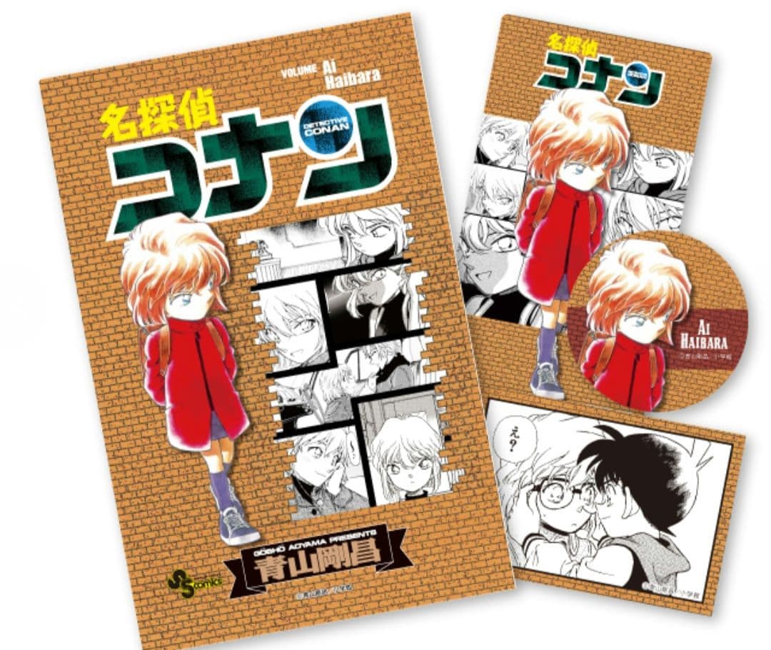 名探偵コナン 缶バッジブック 5種セット 江戸川コナン 灰原 安室 工藤 赤井