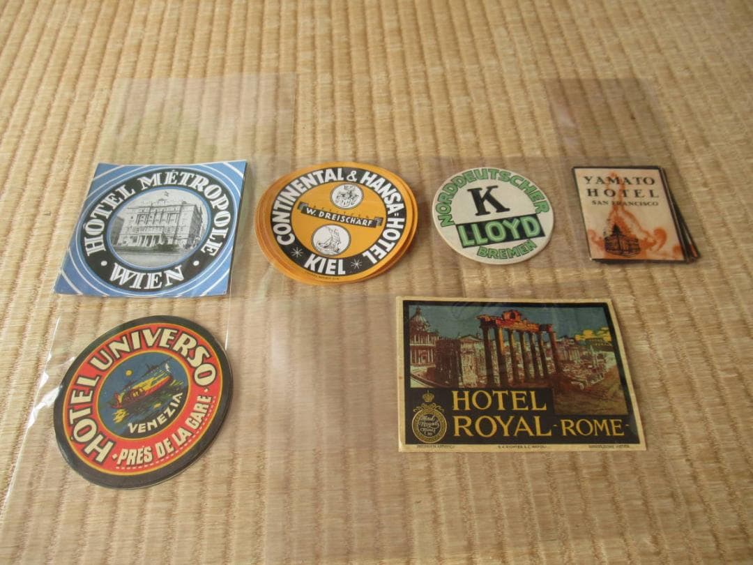 極希少 1925年頃◆27種類 合計139枚 世界各国 ホテルトラベルステッカー