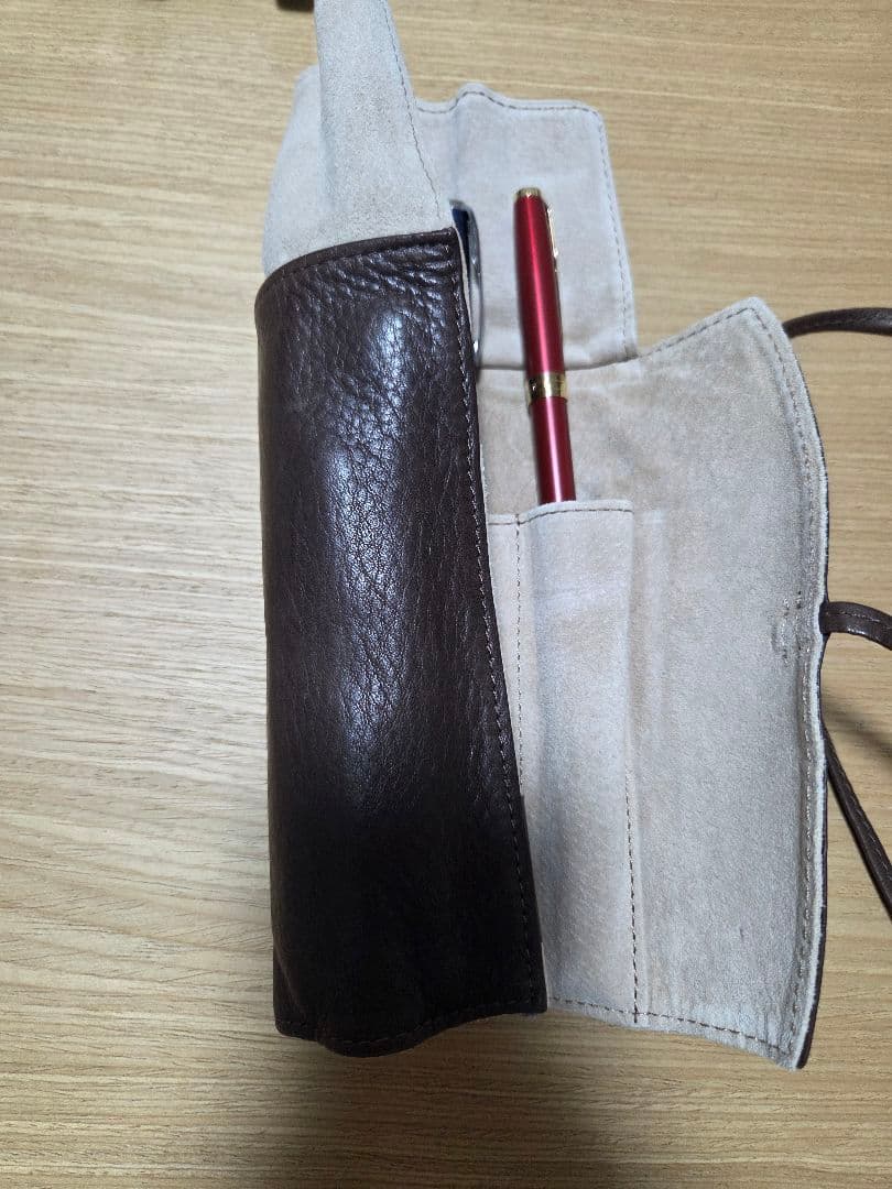 PARKERボールペン×3 +ペンシール+pilotペンケース 5本収納