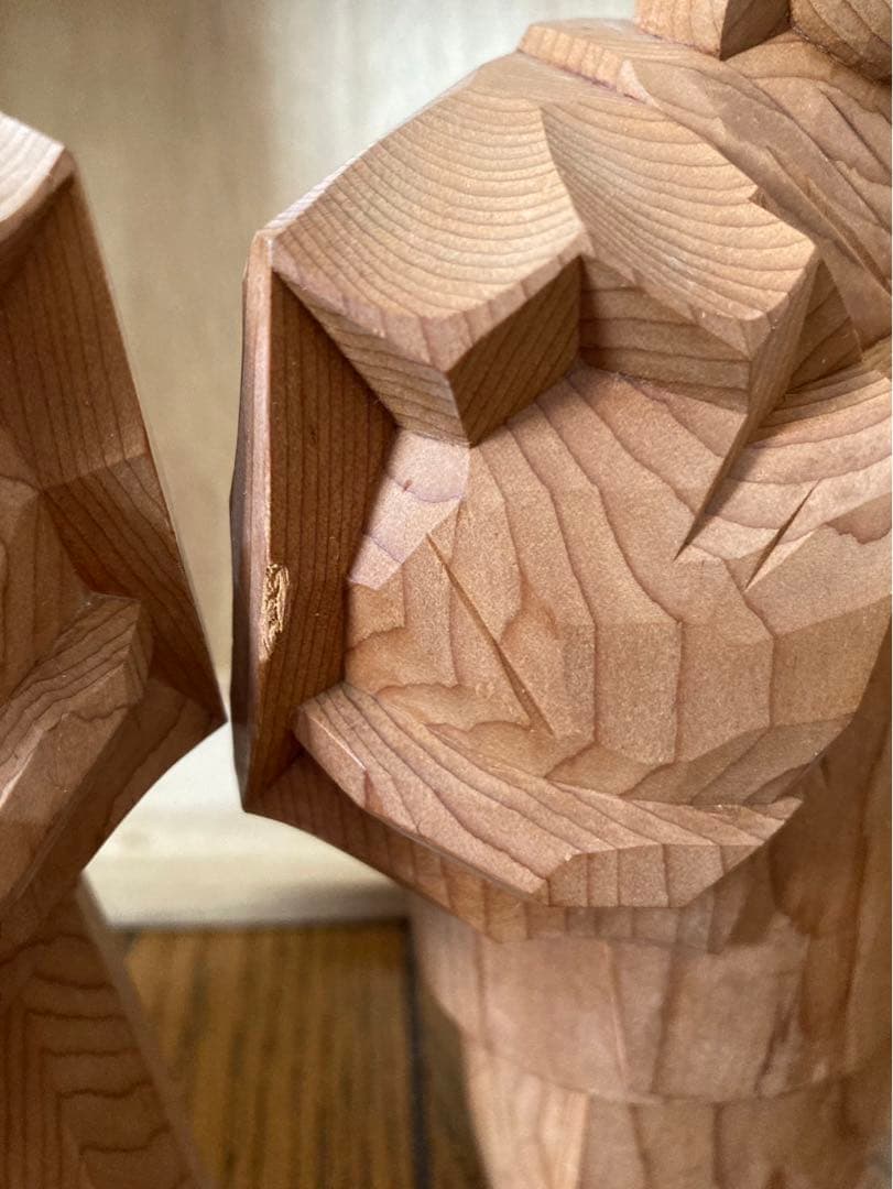 一刀彫　高砂人形