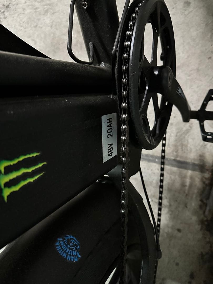 カスタム電動アシスト自転車 ブラック　引き取り限定