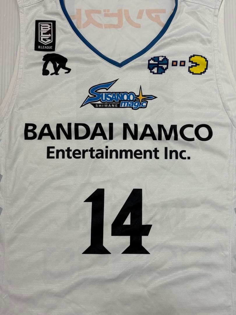 島根スサノオマジック ユニフォーム アウェイ 金丸晃輔 2XL 14 パックマン