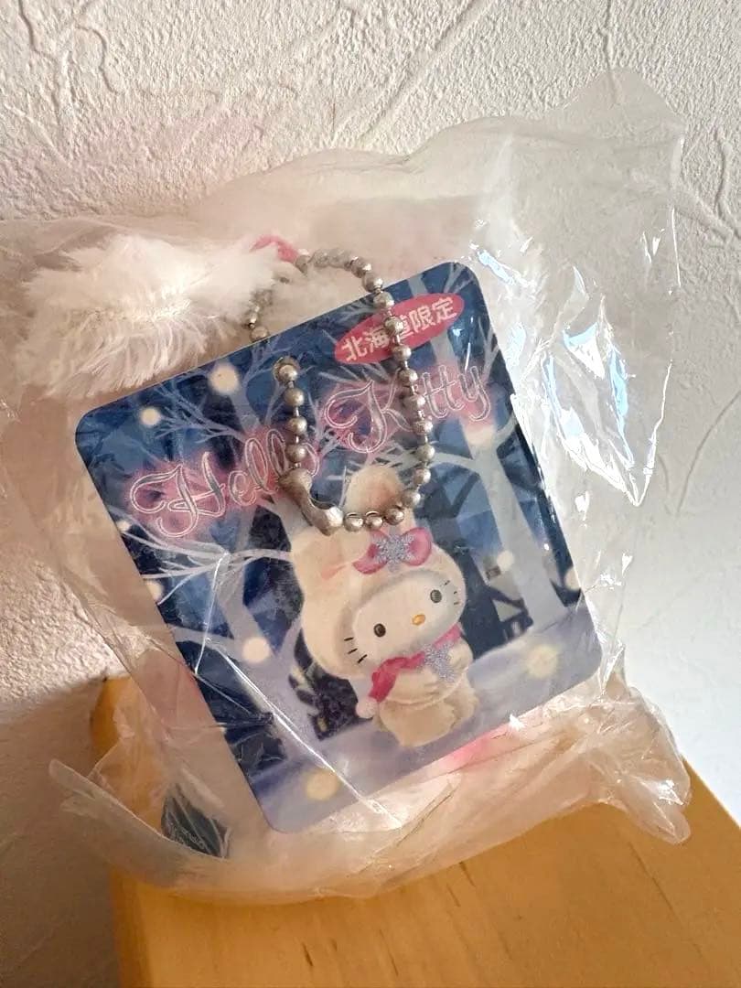 北海道限定 雪うさぎ キティ ぬいぐるみ マスコット タグ付き