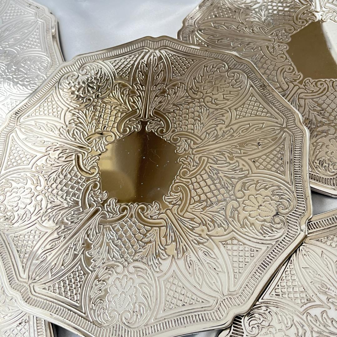 【Cavalie】 プレースマット 6枚組 20cm【シルバープレート】