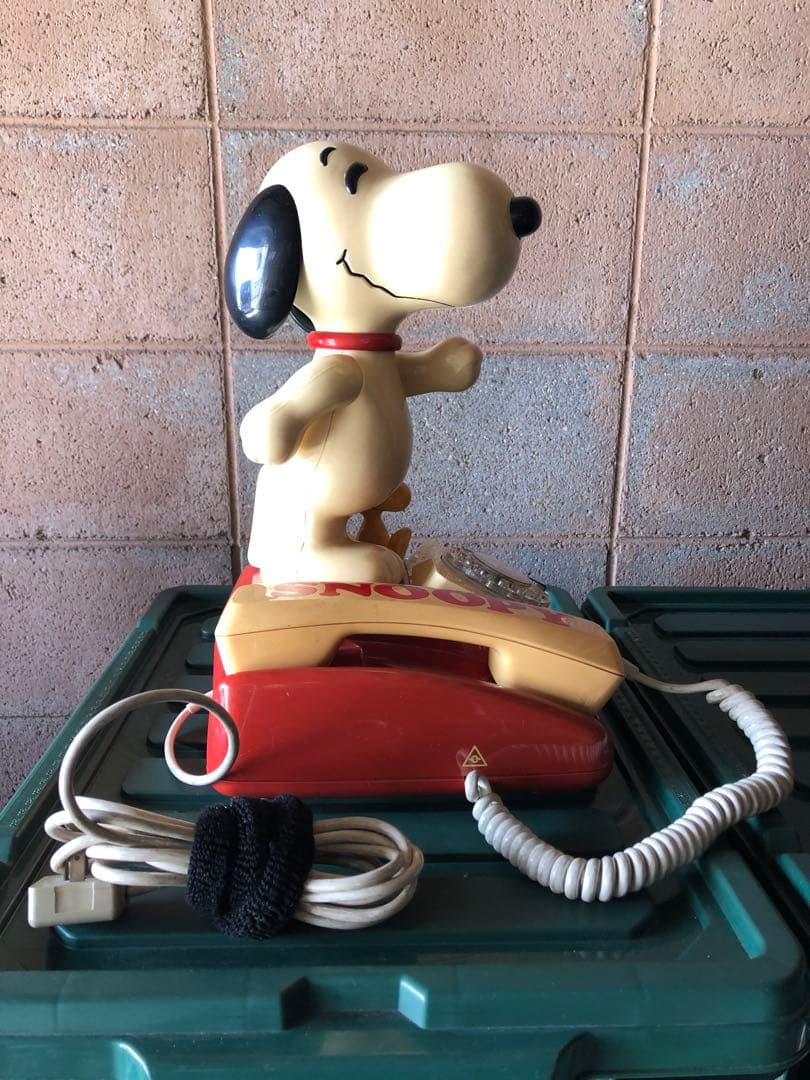 スヌーピー 昭和レトロ 電話機 インテリア TOMY