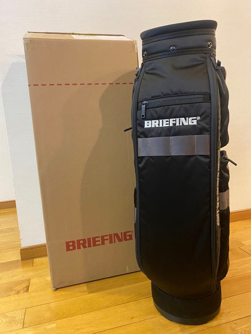 【未使用品】BRIEFING キャディバッグ CR-6 ブラックスティール