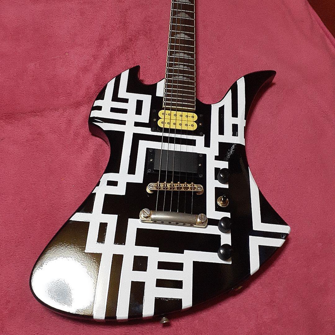 【良・美品】Gラインペイント/布袋・hideモデル。モッキンバードエレキギター。