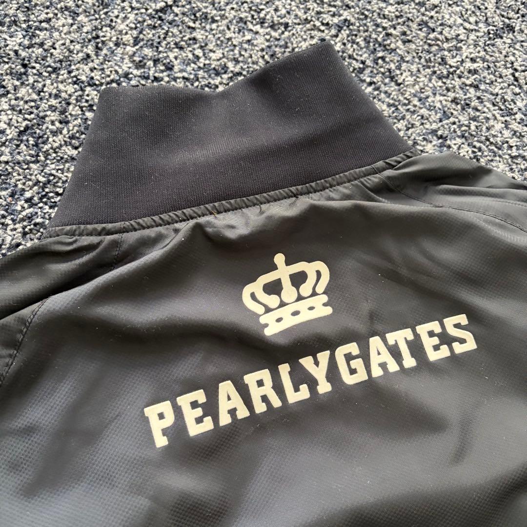 パーリーゲイツ　裏地付　防風　ジャケット　ブルゾン　ゴルフウェア　ネイビー　4