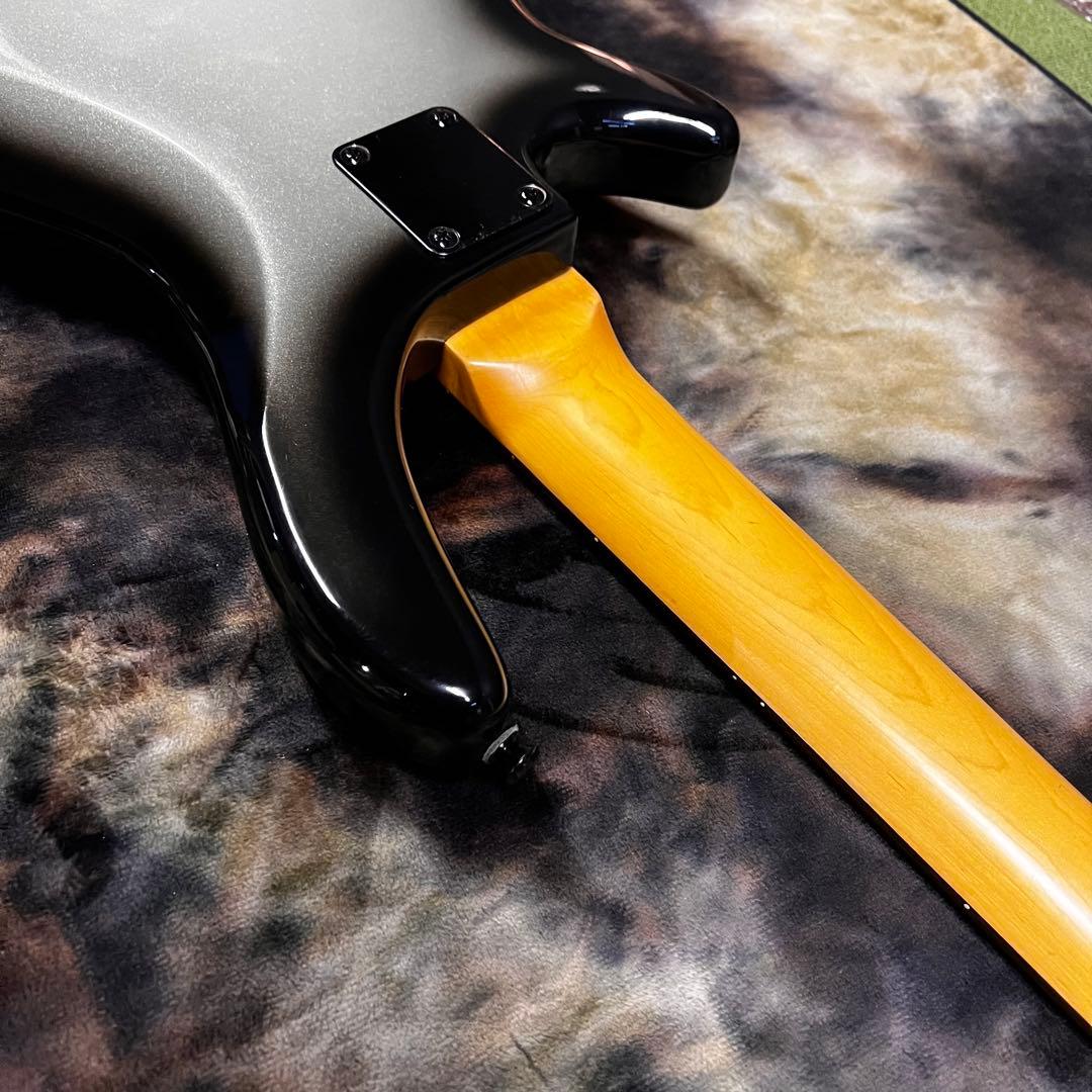 フォトジェニック エレキベース サンバースト ブラック グレー 管AG