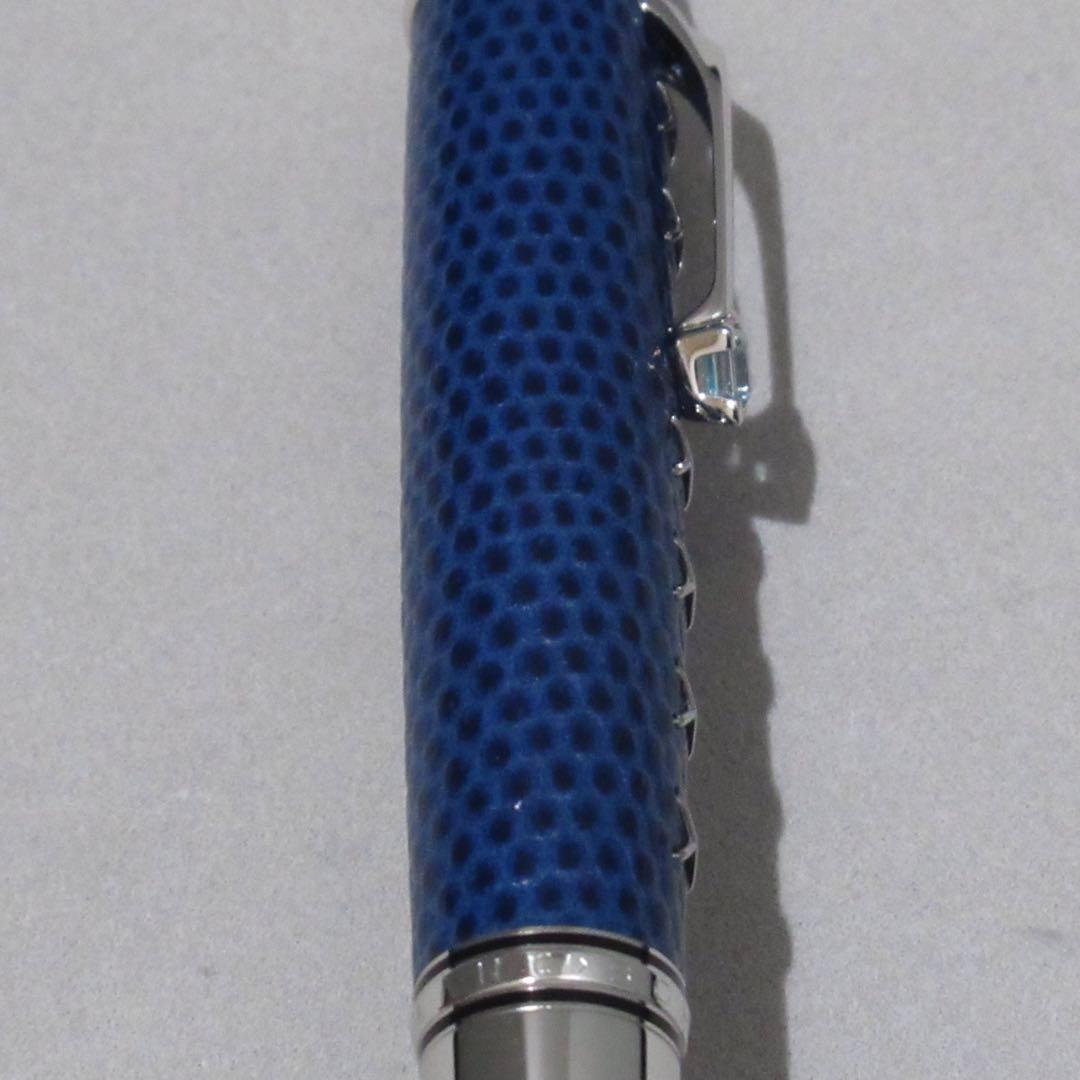 モンブラン ボールペン ボエム シャークスキン ブルー