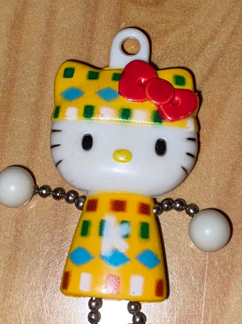 平成 レトロ ハローキティ ゆらゆら ストラップ 6個セット