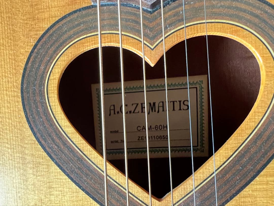 激レアZemaitis CAM-60H ハート型サウンドホール希少パーラーギター