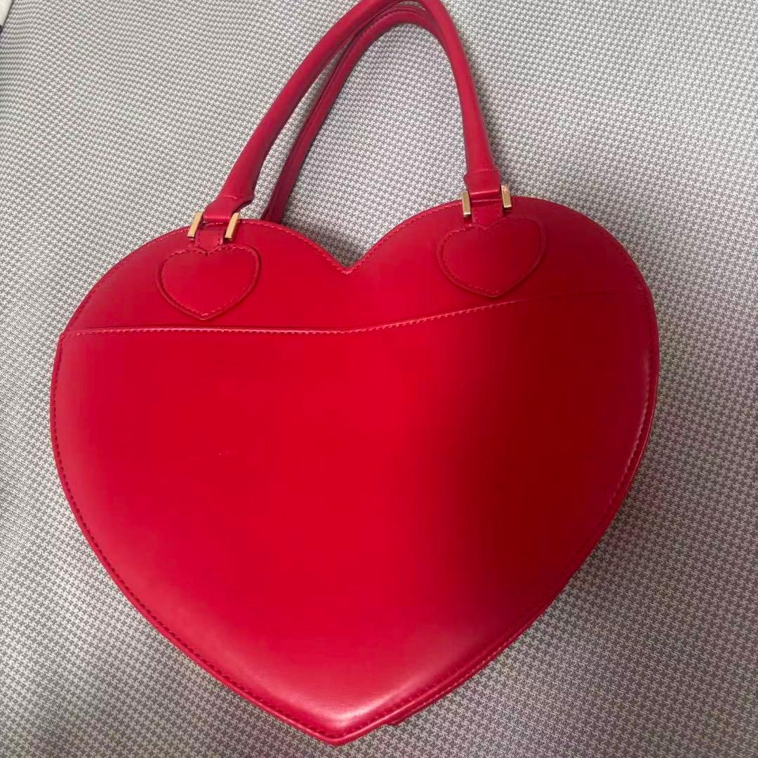 Angelic Pretty ハート バッグ ピンク ロゴ刺繍