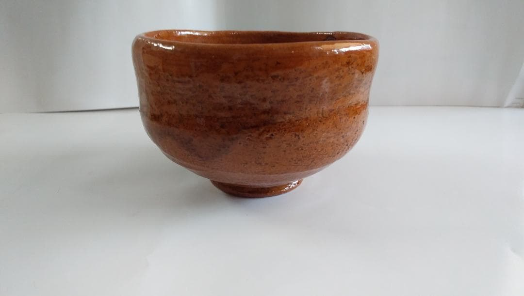 大樋長楽 大樋焼 長楽窯 飴釉 茶碗 抹茶碗 茶道具 美品 です。