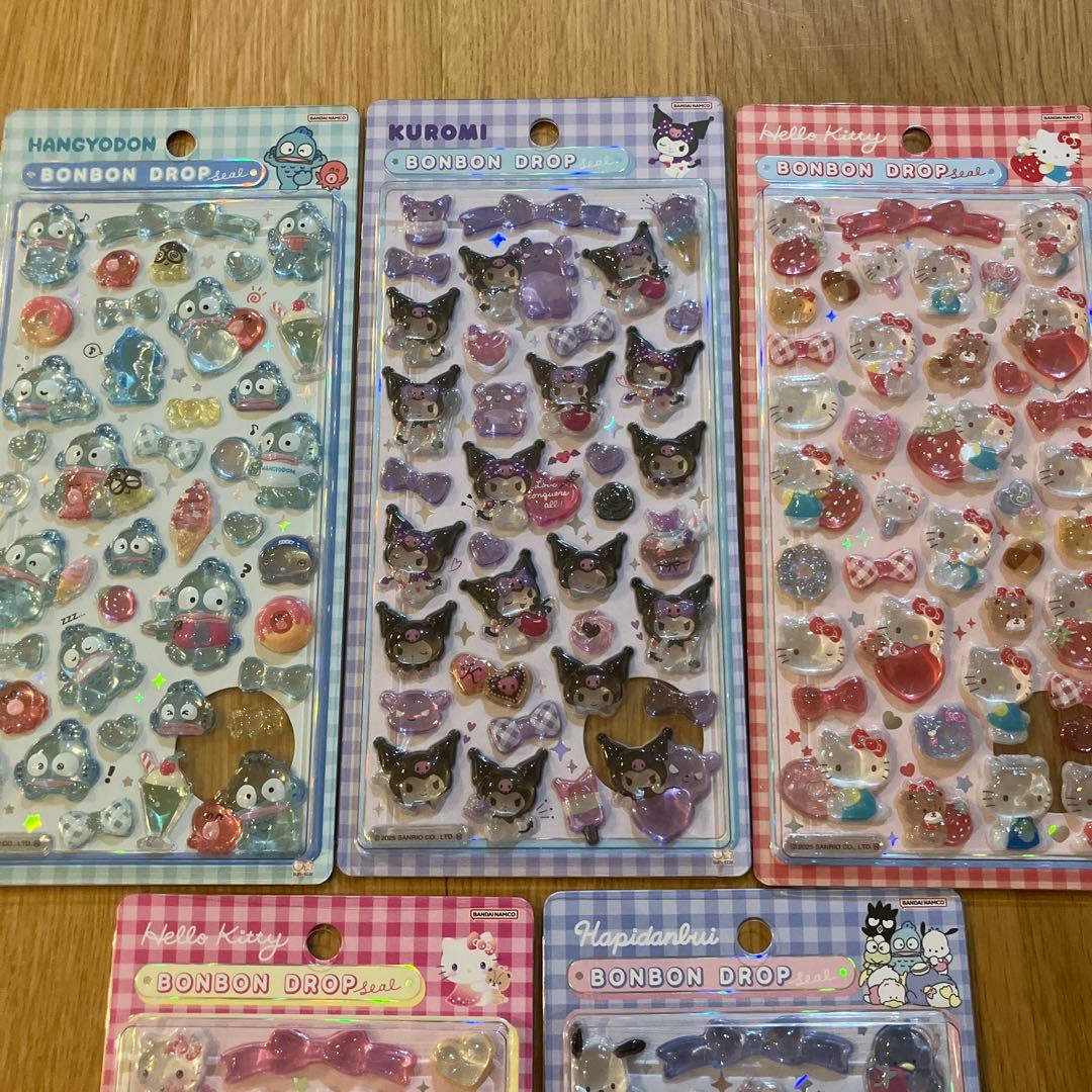 ボンボンドロップシール　サンリオ　第2弾　5種まとめ売り　ハローキティ