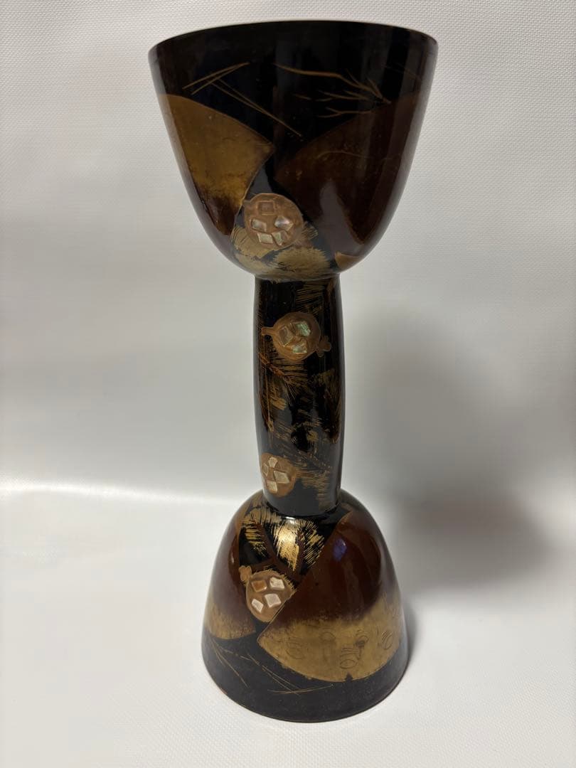 小鼓　胴　蒔絵　螺鈿　　能楽　和楽器