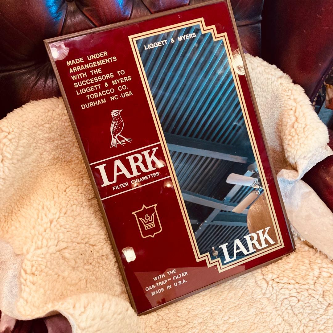 湯布院アンティーク レア品 アメリカビンテージ lark パブミラー ラーク