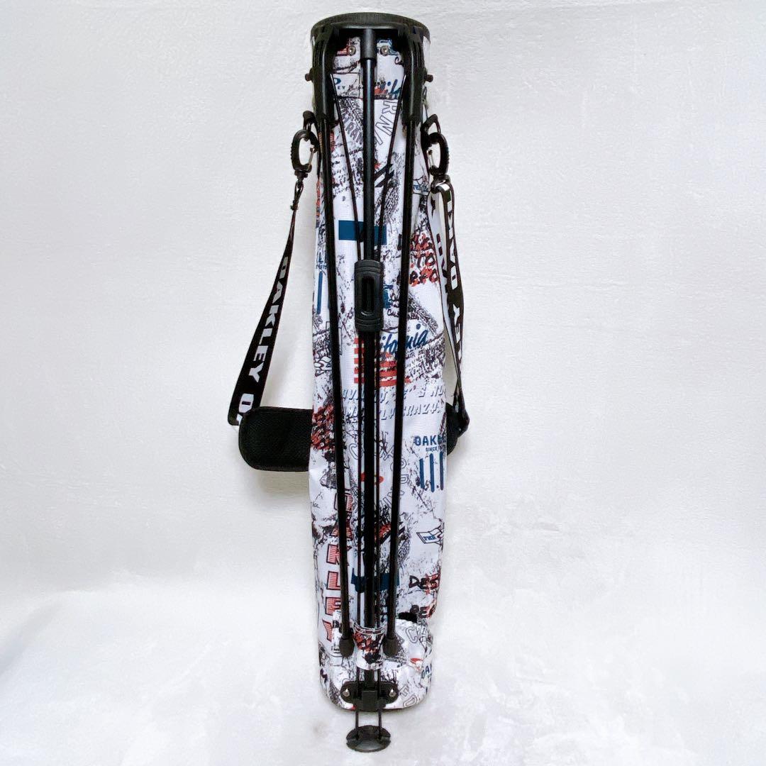希少　オークリー　スタンド式クラブケース　総柄　白　セルフスタンドクラブケース