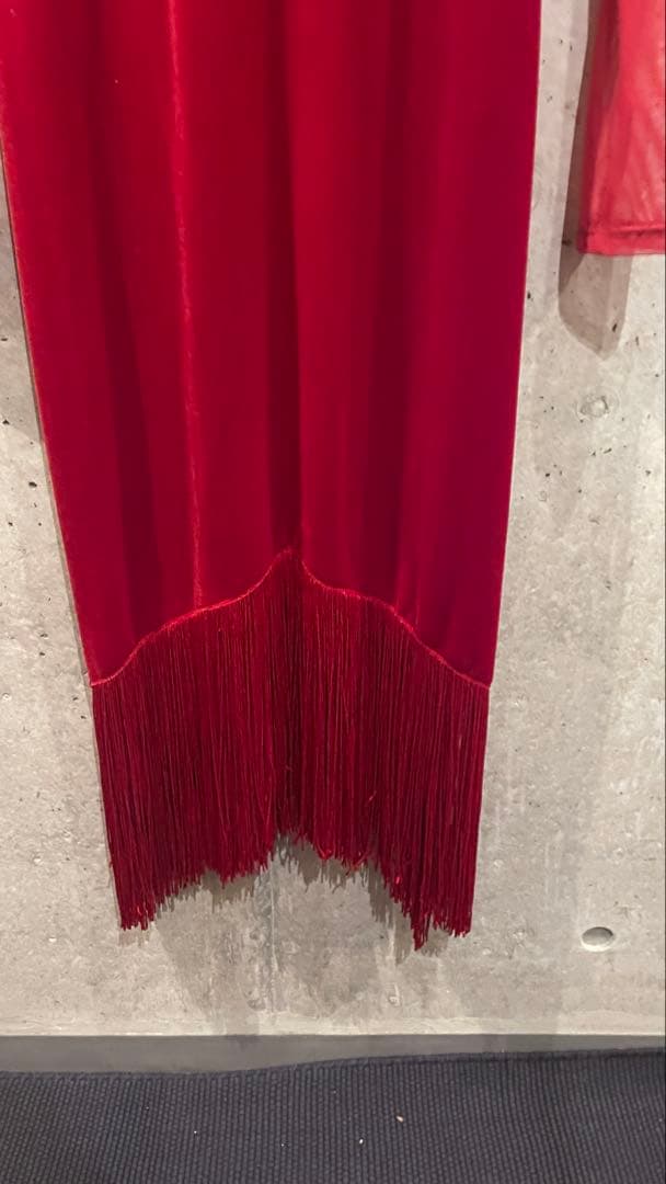 Miari レッドドレス 未使用品 社交ダンス ラテンダンス 送料込