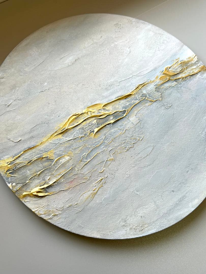 -Texture Art／30cm サークル N.キャンバスボード b