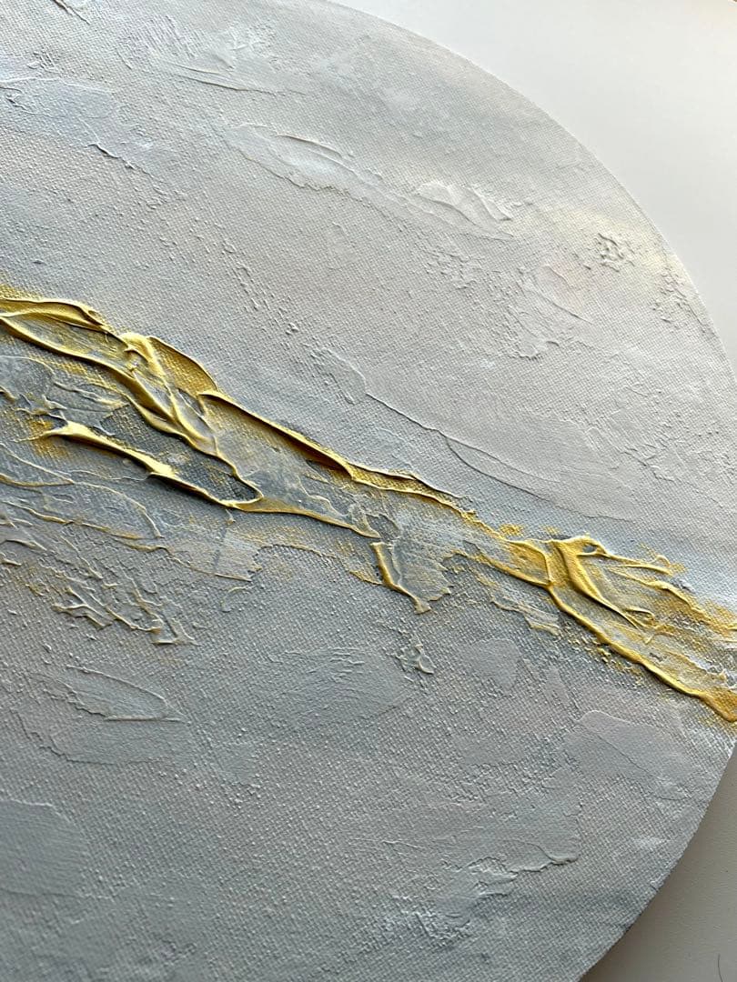 -Texture Art／30cm サークル N.キャンバスボード b