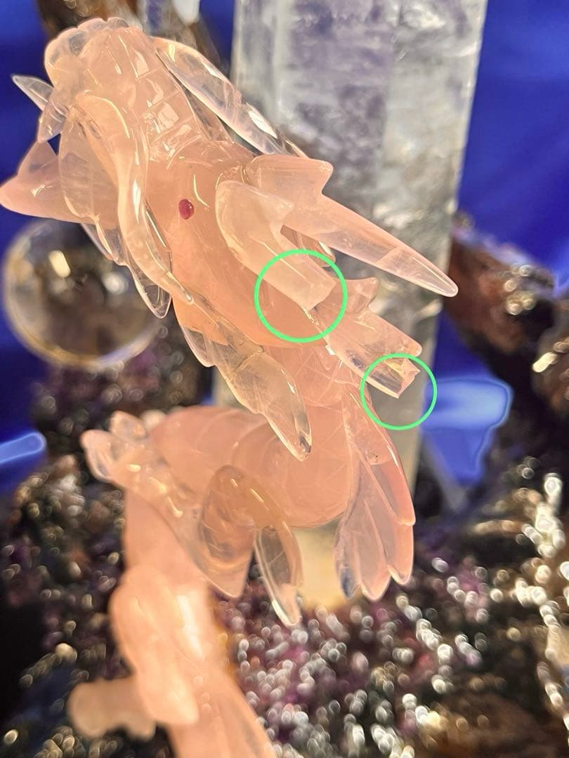 日本伝統工芸正会員　一級宝石研磨士　天を翔け福を掴む　天翔龍　置物　※訳あり※