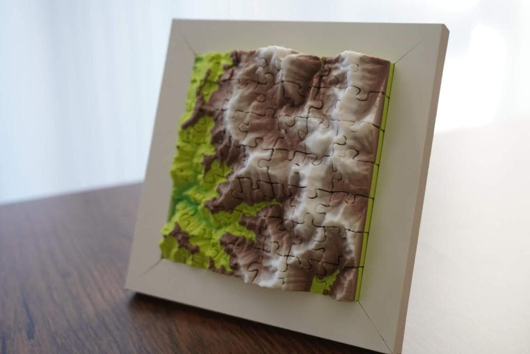 【百名山立体パズル】1-100 全ての山セット【専用スタンドケース付き】