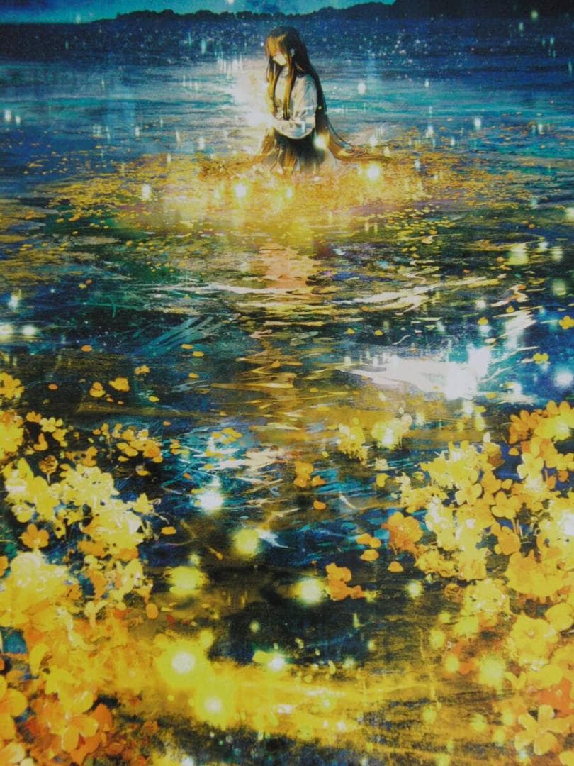 ふすい、【MESSAGE　IN　A　BOTTLE】、希少な額装用画集より