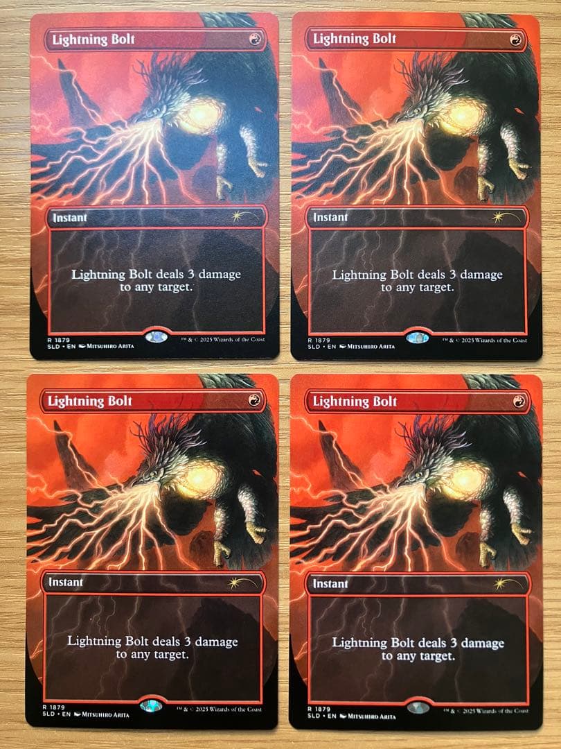 MTG 稲妻 Secret Lair 4枚セット