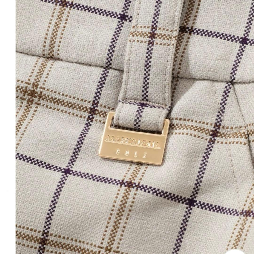 MARK&LONA スカート　美品　S オックスチェック　ゴルフウェアー　タイト