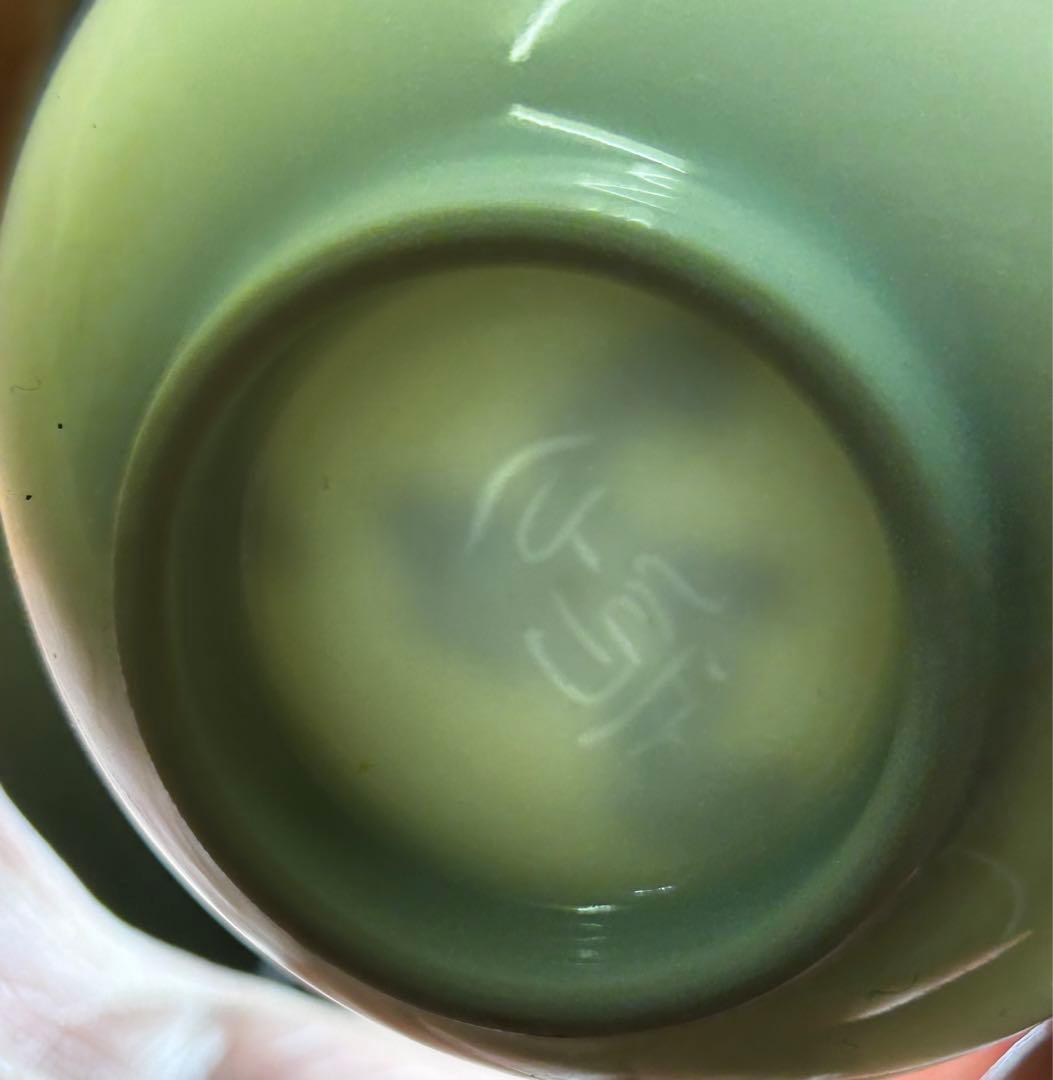 処分　川瀬満之 作 染付汲出椀/湯呑み茶碗 未使用品