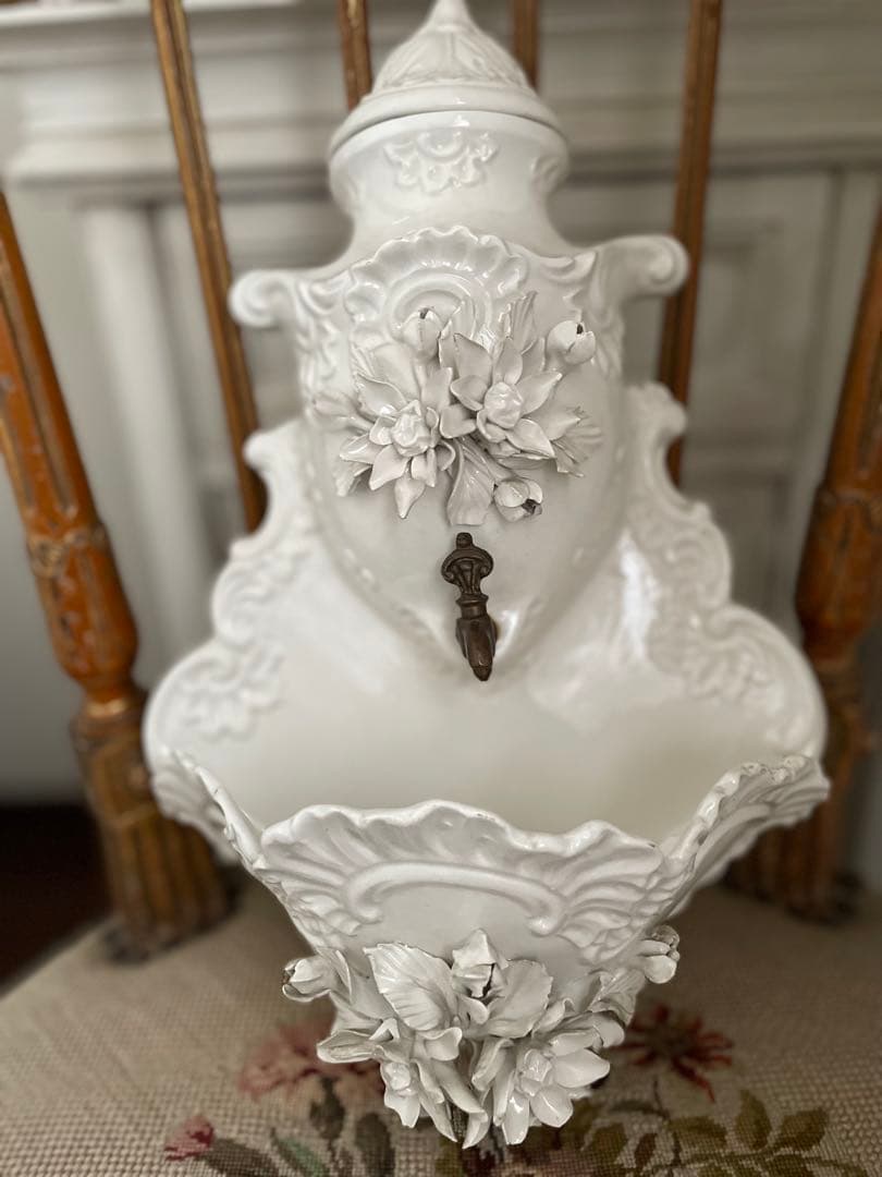 ˚✧₊⁎陶器製 アンティーク ファウンテン⁎⁺˳✧༚ フランスアンティーク