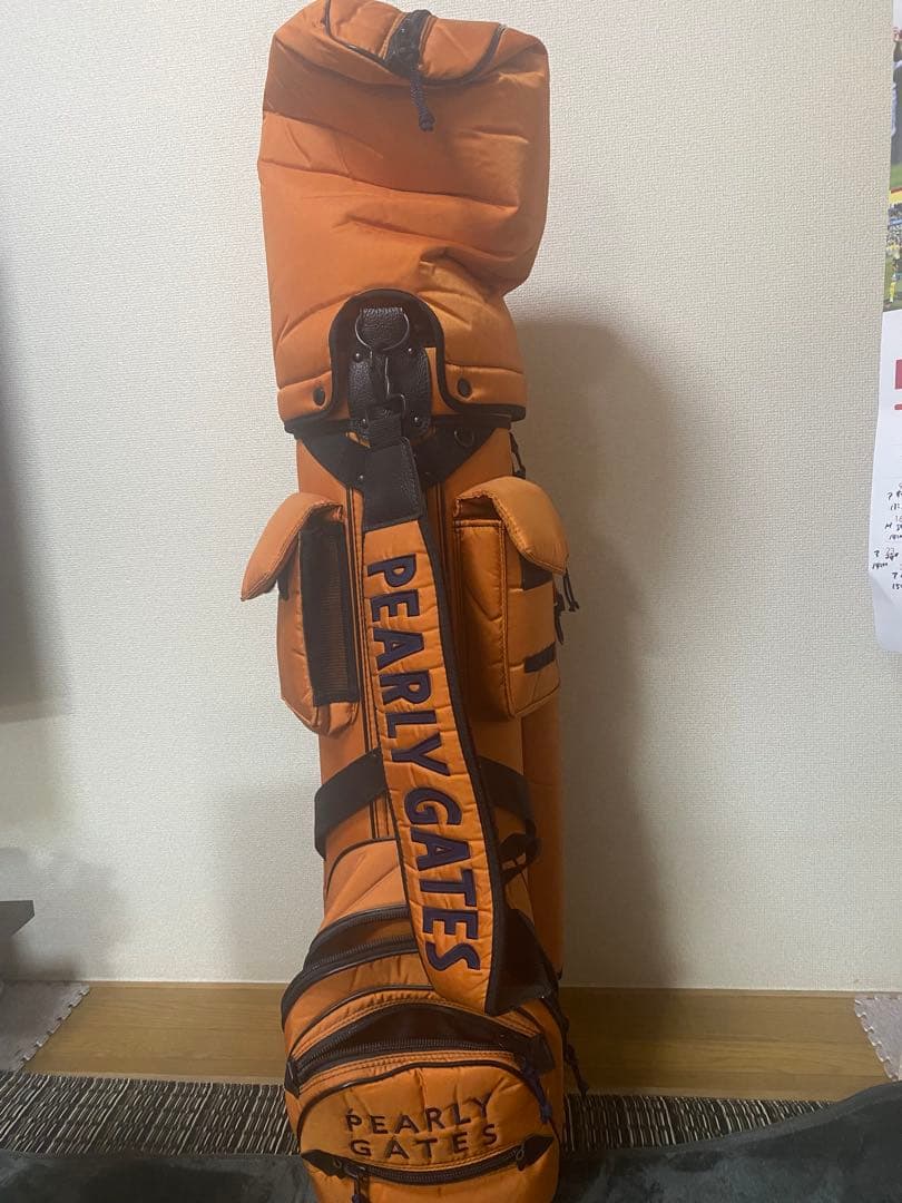 PEARLY GATES キャディバッグ オレンジ。ミエコウエサコ、クラブセット