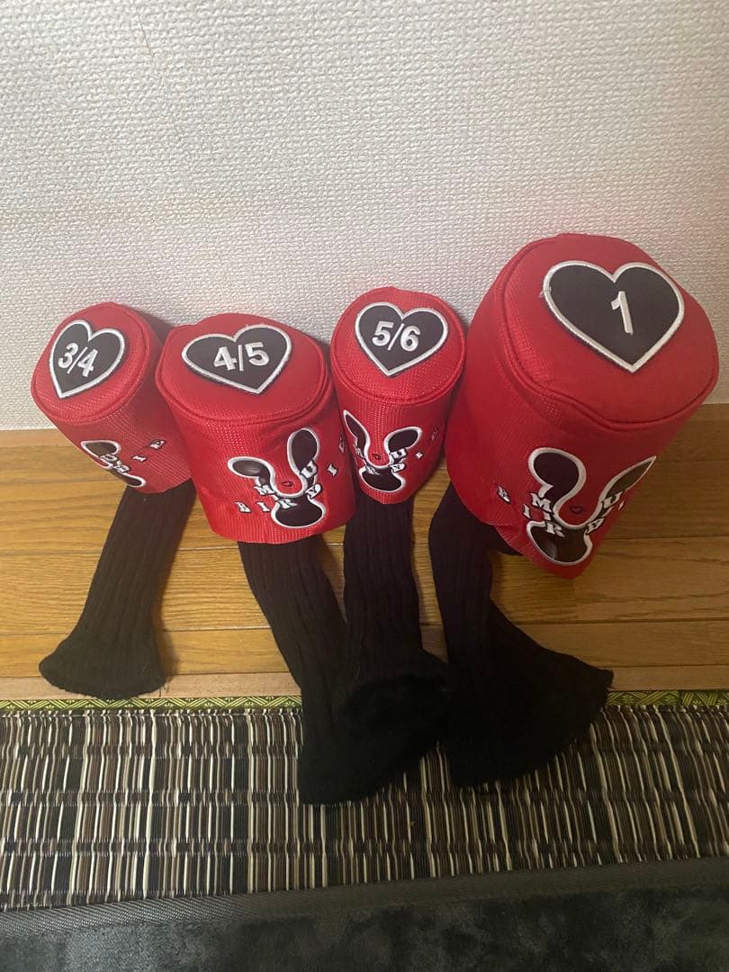 PEARLY GATES キャディバッグ オレンジ。ミエコウエサコ、クラブセット