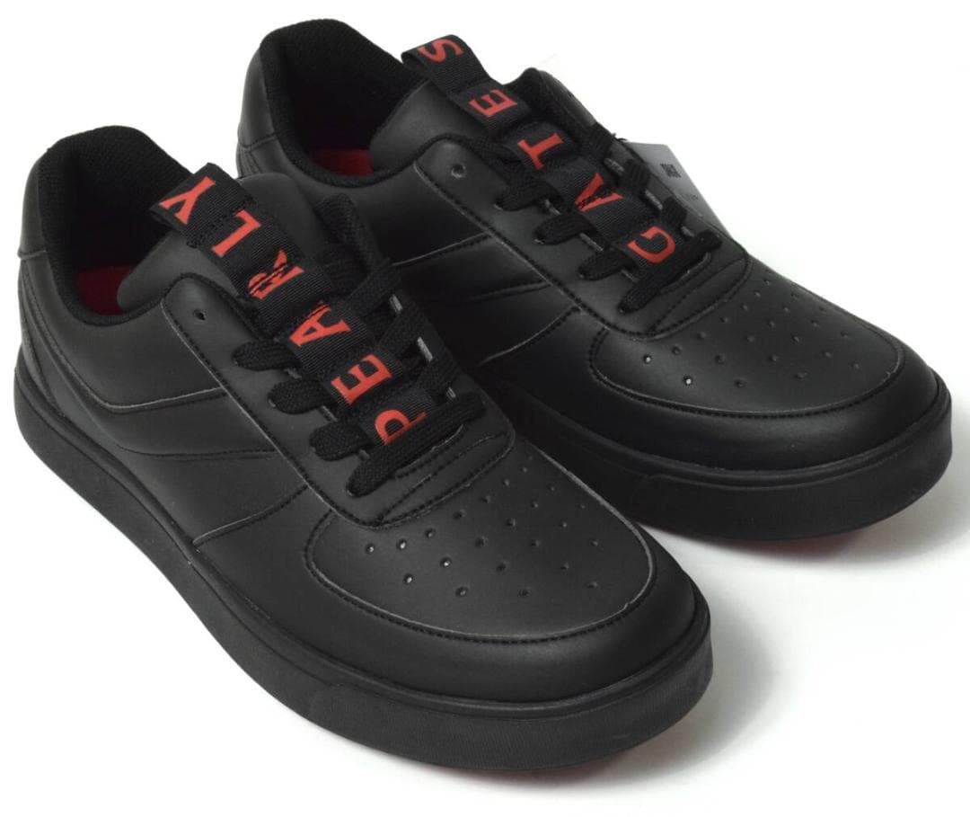 未使用3.5万 パーリーゲイツ ゴルフシューズ 25.5 メゾンロゴ柄 メンズ