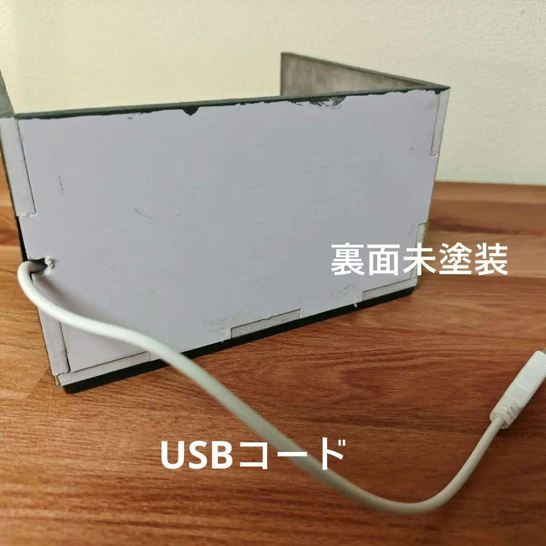 1/64 ジオラマ修理工場、ジオラマ風景、フィギュア付きLED照明