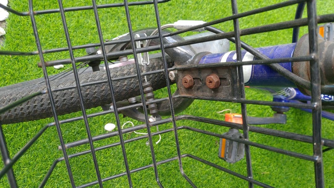 アイデス　子ども自転車　ディーバイク　マスター18ｖ　バスケットセット　ネイビー