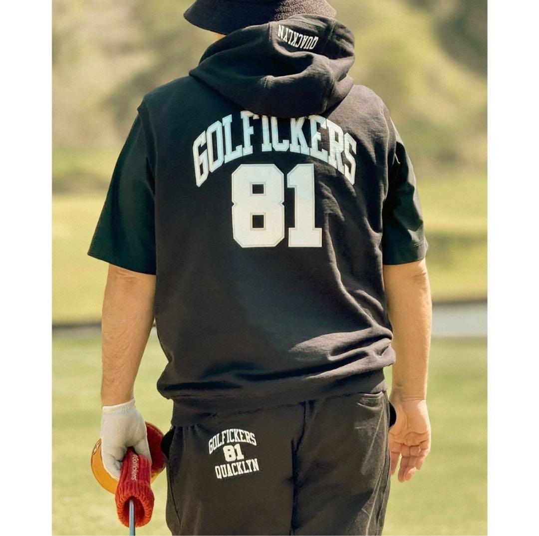 ゴルフィッカーズ golfickers ベスト フード付き スウェット ゴルフ