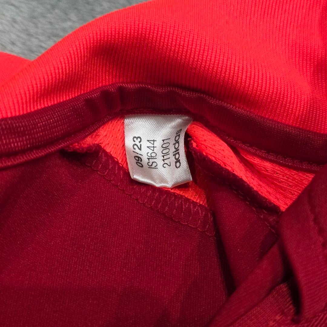 adidas　アディダス　ジャージ上下　L　XL　レッド　ハーフジップ　長袖