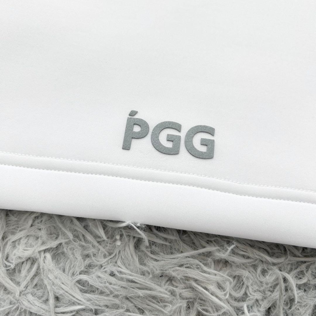 新品　P PGG パーリーゲイツ　ハイネック　長袖カットソー　ホワイト　サイズ6