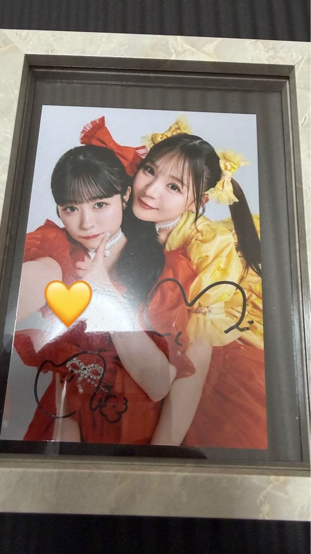 古澤里紗　佐野愛花　サイン　チェキ　パネル