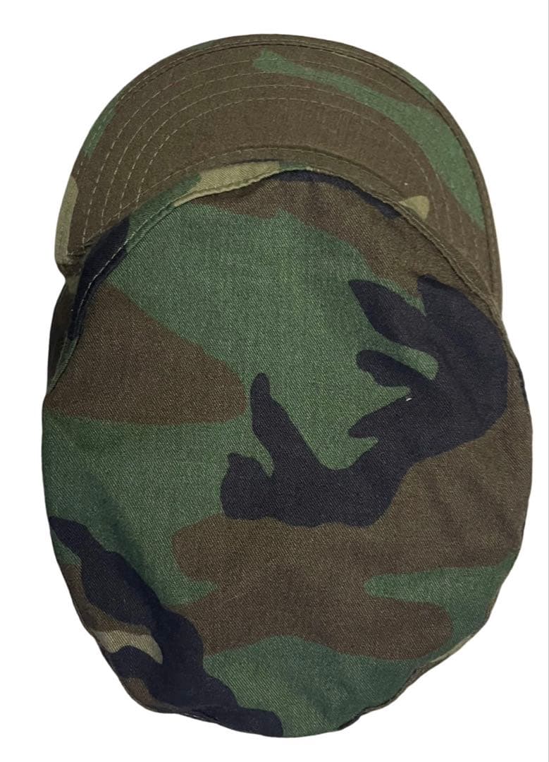米軍陸軍本物ウッドランド迷彩キャップ89年官給品7-1\2サイズ未使用品