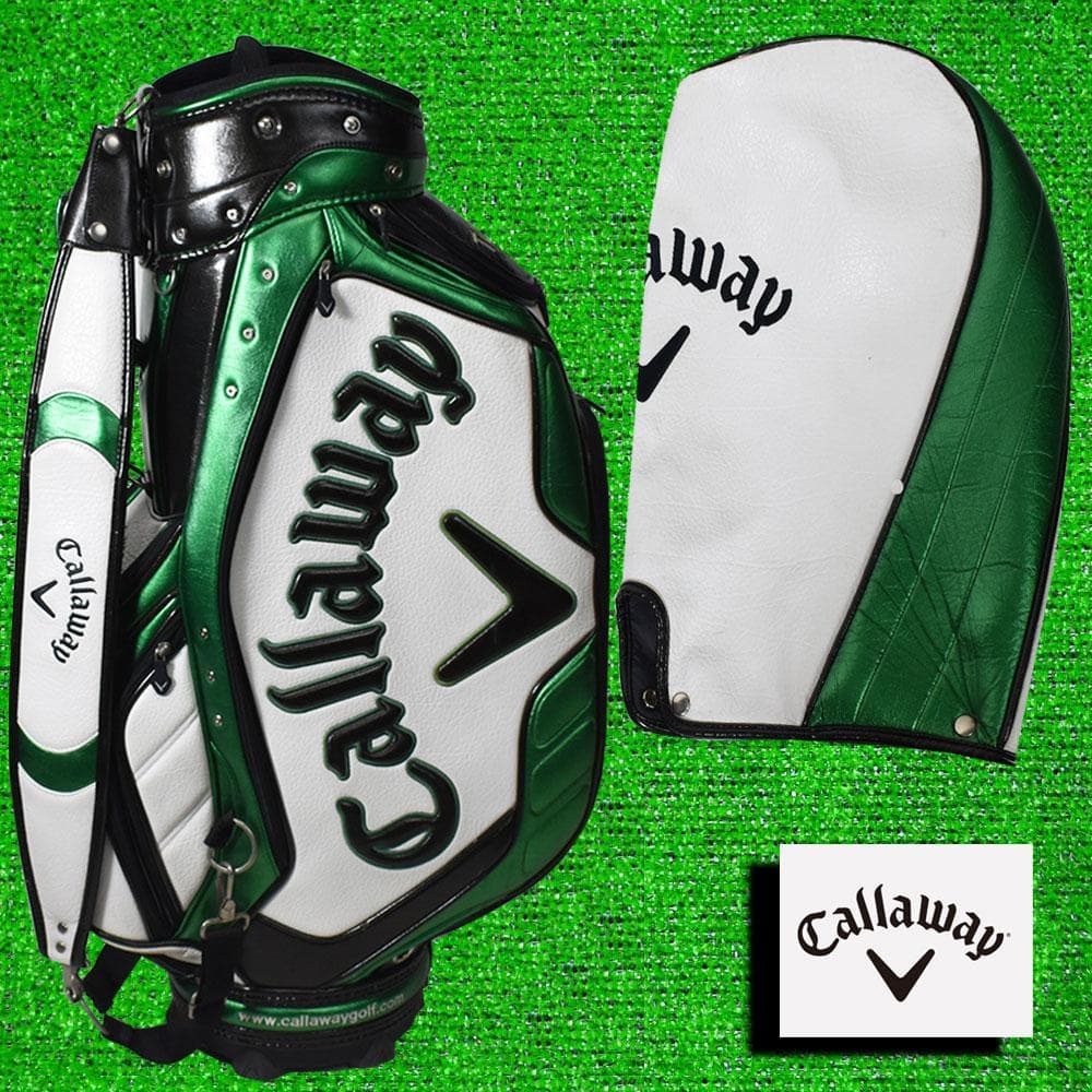 Callaway キャロウェイ ゴルフ エナメル３点式キャディバッグ 中古！