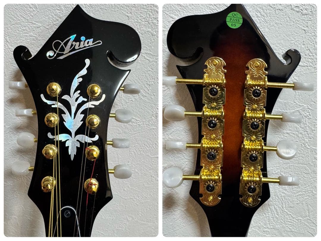 【美品】ARIA AM-40 フラットマンドリン ハードケース付き