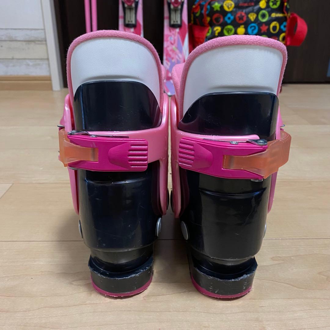 カザマ　キッズスキーセット　板107㎝　ストック 90㎝　ブーツ 19㎝　20㎝