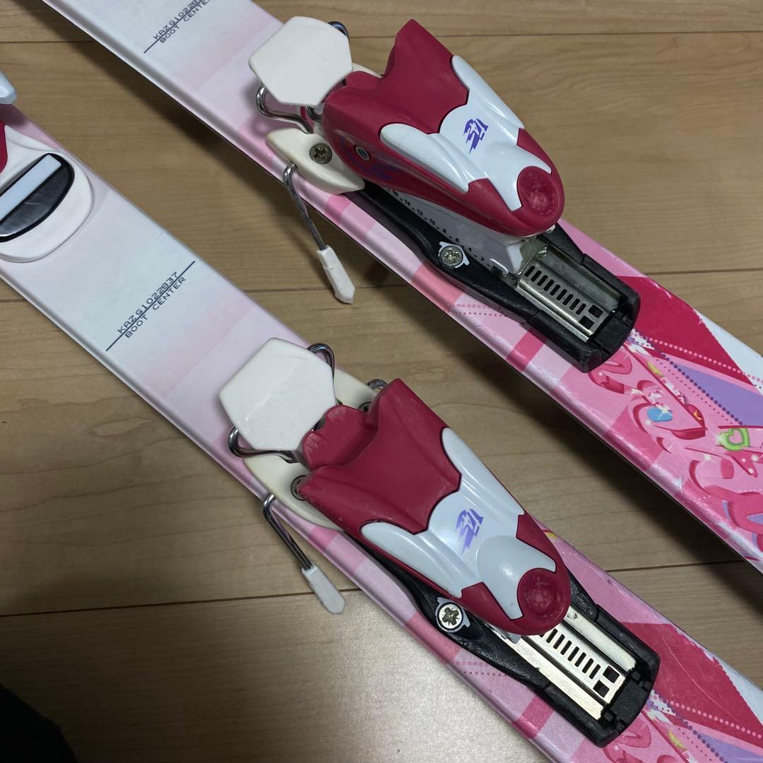 カザマ　キッズスキーセット　板107㎝　ストック 90㎝　ブーツ 19㎝　20㎝